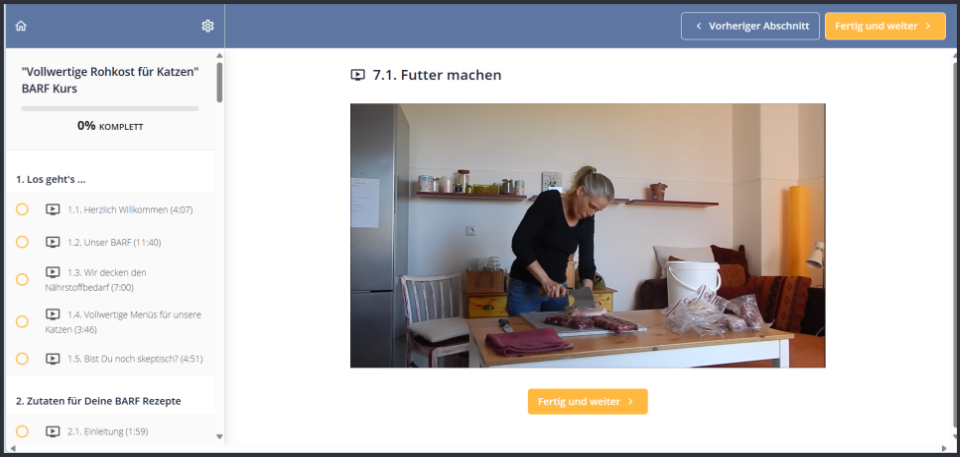 Bild Link zum BARF Kurs auf Teachable